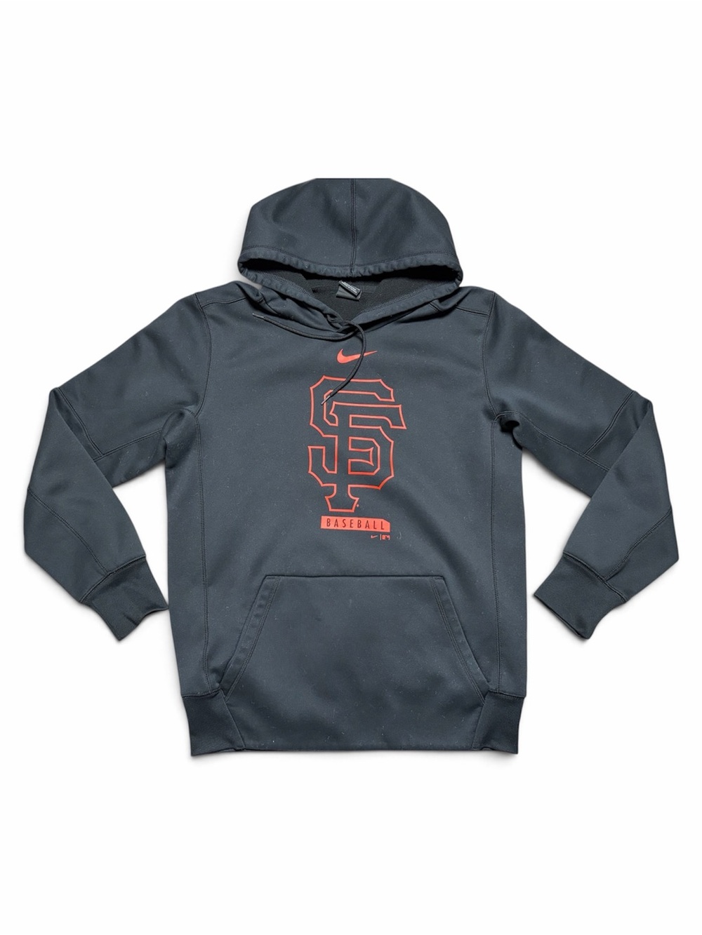 Nike Dri-FIT San Francisco Giants Hoodie Men’s Small Black Orange SF Baseball